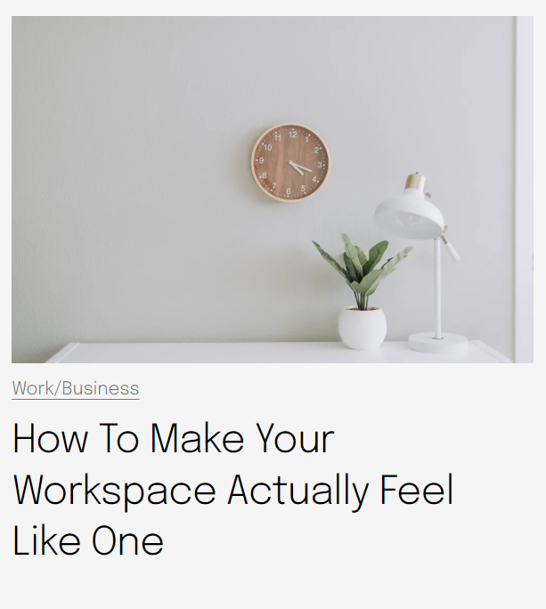 ss - how to make your workspace actually feel like one