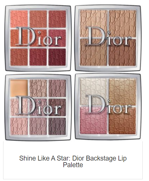 Shine Like A Star: Dior Backstage Lip Palette - image - screenshot