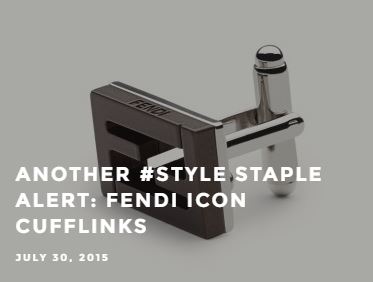 Another #Style Staple Alert: Fendi Icon Cufflinks - image - screenshot